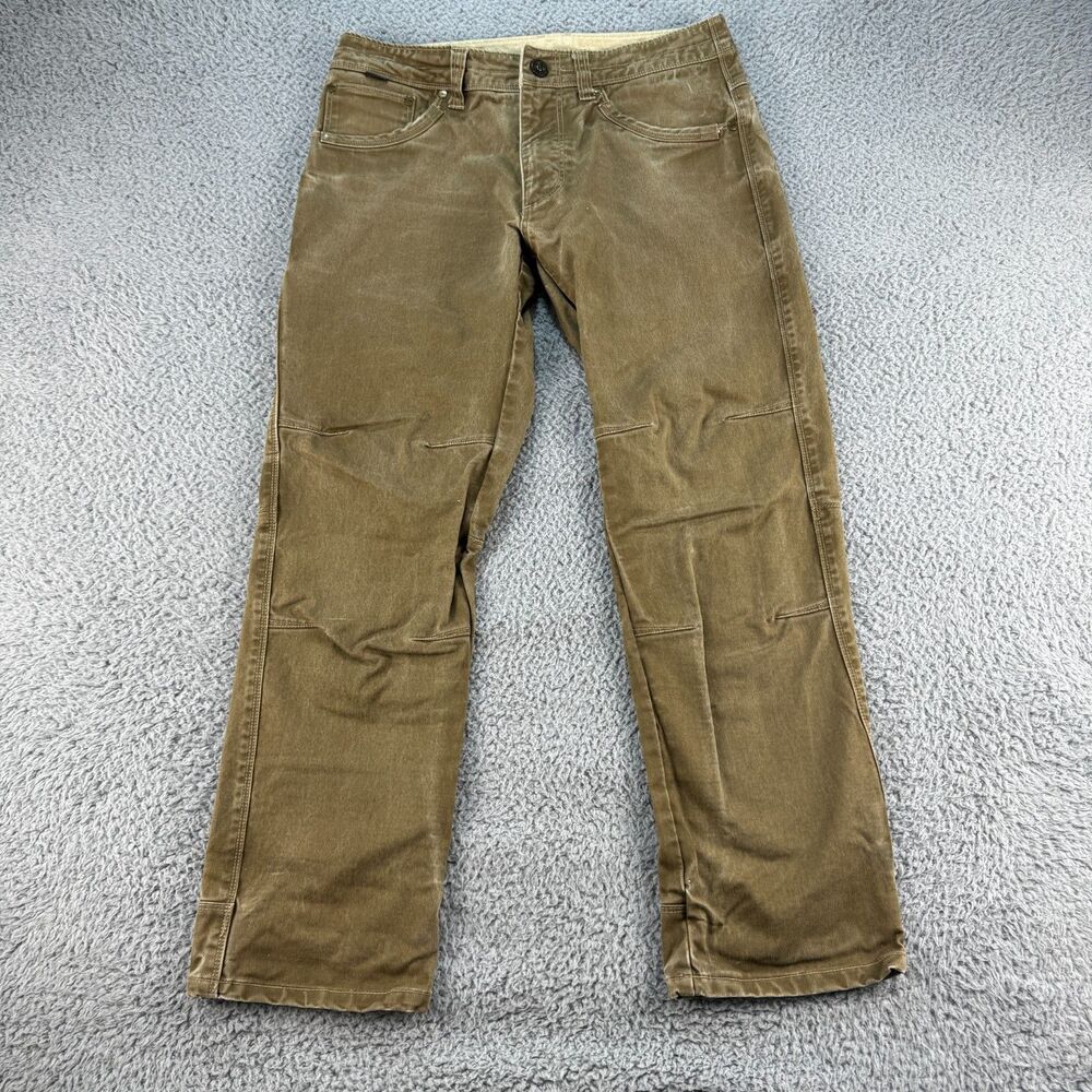 KUHL Free Rydr Pants Mens 30x28 (29.5x27) Vintage Patina Dye Canvas Beige